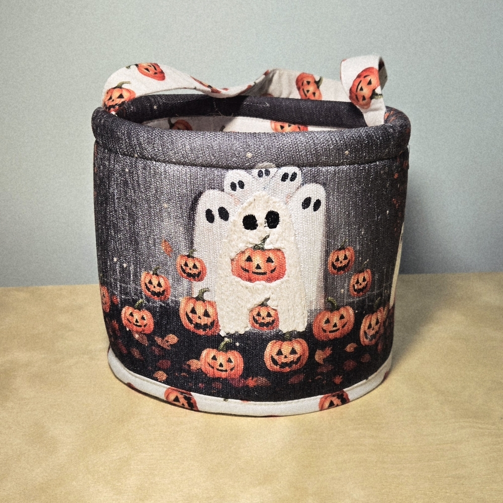 Ghost and Pumpkin Themed Basket